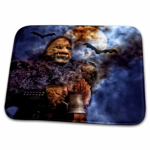 3dRose A Tankard of Harvest Brew Makes You Howl at The Moon... - Bathroom Bath Rug Mats (rug-240112-1)