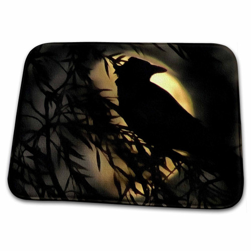 3dRose Raven Moon Gothic Legend - Bathroom Bath Rug Mats (rug-302531-1)