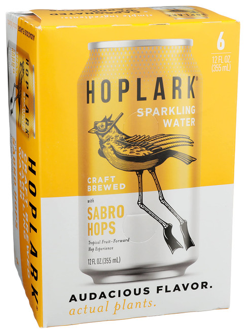 HOPLARK Sparkling Water with Sabro Hops 6 Pack, 12 FZ