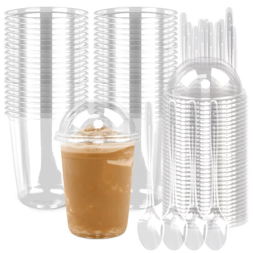 Rocutus Dessert Cups Clear Plastic Cups,50 Pack Dessert Cups Clear Plastic Cups with Dome Lids,Party Cups Fruit Cups Snack Cups for Iced Cold Drinks Ice Cream Cupcake Cups (16.9 OZ) Rocutus Dessert Cups Clear Plastic Cups,50 Pack Dessert Cups Clear Plastic Cups with Dome Lids,Party Cups Fruit Cups Snack Cups for Iced Cold Drinks Ice Cream Cupcake Cups (16.9 OZ)