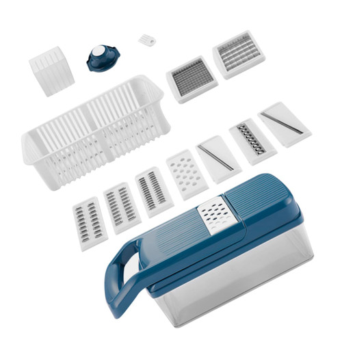 1 Set Veggie Chopper Vegetable Slicer Multi Purpose Vegetable Veggie Slicer Hand Food Onion Cutter Carrot Cutter Slicers Salad Dicer Vegetable Cutter Stainless Steel Shredder Fruit