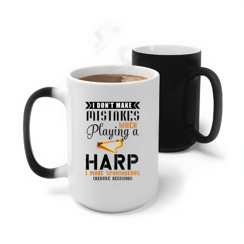 Harp Players Music Lovers Humor Sarcasm Gift Idea 11oz 15oz Color Changing Mug Harp Players Music Lovers Humor Sarcasm Gift Idea 11oz 15oz Color Changing Mug