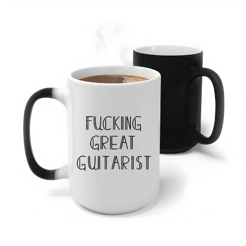 Gift for Fucking Great Guitarist Musician Guitar Lover 11oz 15oz Color Changing Mug Gift for Fucking Great Guitarist Musician Guitar Lover 11oz 15oz Color Changing Mug