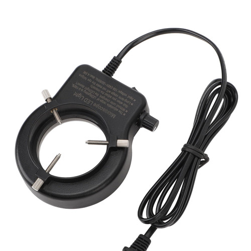 100?240V Professional LED Lamp for Stereo Microscope Camera, Adjustable Brightness Microscope LED Light Source for Microscopy Enthusiasts (US Plug 100?240V)