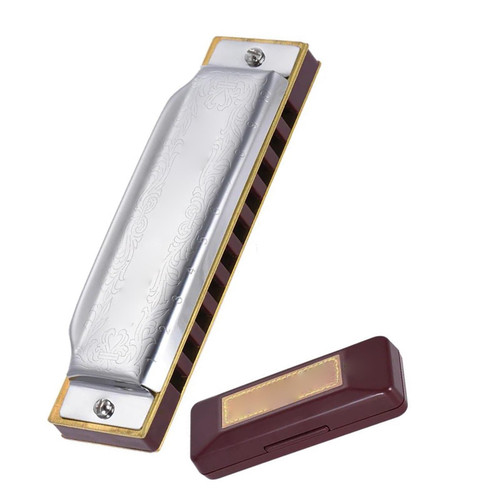 Harmonica Standard Key Of C A B E F Key 10-Hole 20 Tones Diatonic Harmonica For Beginner Harmonica Professional (Color : E Key)