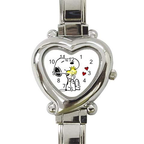 Ultra X Cute Dog Hugging Woodstock Cute : Heart Italian Charm Watch Wristwatch