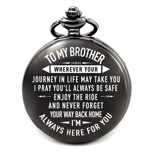 levonta Gifts for Brother from Sister Personalized Pocket Watch, Brother Gifts for Birthday Graduation levonta Gifts for Brother from Sister Personalized Pocket Watch, Brother Gifts for Birthday Graduation