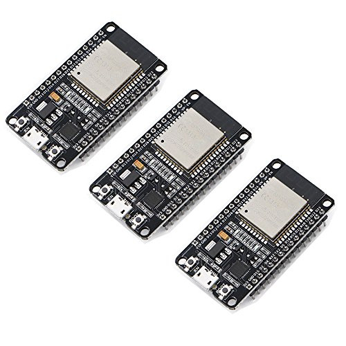Xiuxin 3pcs/lot ESP32 Development Board 2.4GHz Dual-Mode WiFi + Bluetooth Dual Cores ESP32s Antenna Module Board for Arduino IDE,Work with Amazon Alexa