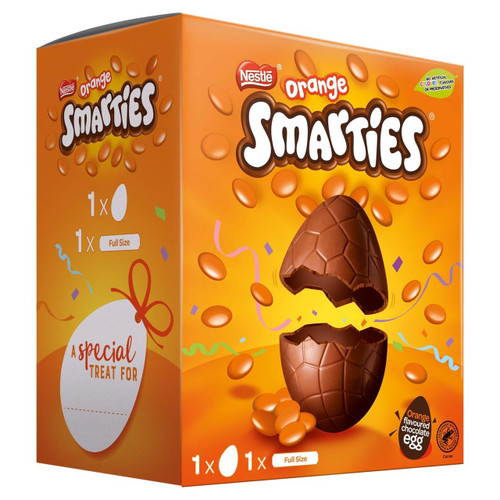 Milk Chocolate Orange Large Easter Egg 188g - An Orange milk chocolate egg with orange chocolate tube