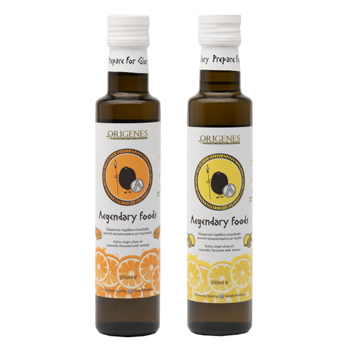 Pack of 2 Extra Virgin Flavored Olive Oil, 1 Bottle Lemon Infused Olive Oil, 1 Bottle Orange Infused Olive Oil, Intense Flavor Olive Oil Extra Virgin, Cold Pressed Olive Oil from Laconia 2X250ml Pack of 2 Extra Virgin Flavored Olive Oil, 1 Bottle Lemon Infused Olive Oil, 1 Bottle Orange Infused Olive Oil, Intense Flavor Olive Oil Extra Virgin, Cold Pressed Olive Oil from Laconia 2X250ml