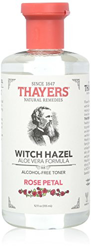 Thayers Alcohol-free Rose Petal Soothing Witch Hazel for Face & Skin with Aloe Vera, 12 oz(Pack of 3)