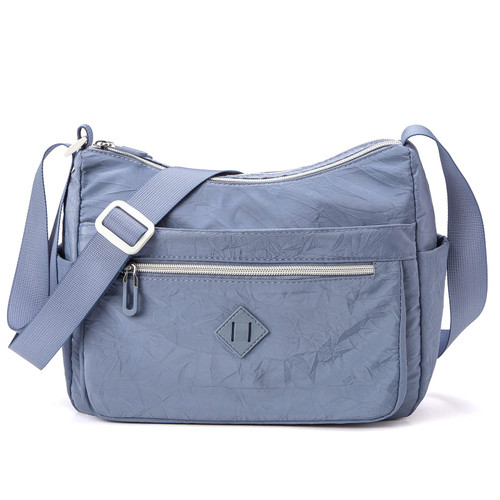 ETidy Crossbody Bag For Women Waterproof Lightweight Casual Shoulder Handbag Purse Bookbag (L size Blue)