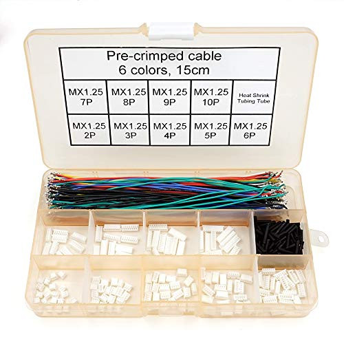 1.25mm Pitch Connectors and Pre-Crimped Cables for Pixhawk APM2.6 Runcam Camera Silicone 15cm Wire