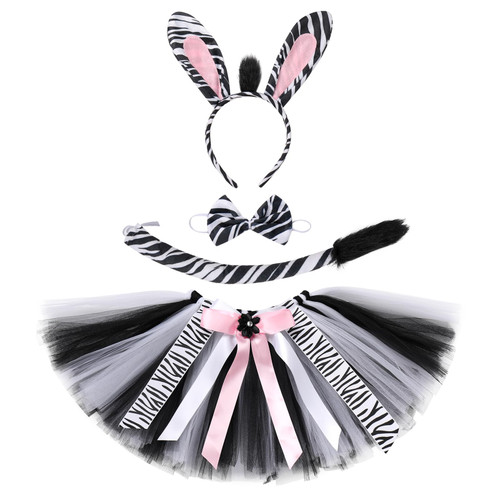 Toddler Kids Baby Girl Jungle Safari Animals Theme Zebra Costume Tulle Tutu Skirt Dress up Outfit with Ears Headband Bow Tie and Tail for Halloween Cosplay Party Accessories Set Zebra 1-2 Years Toddler Kids Baby Girl Jungle Safari Animals Theme Zebra Costume Tulle Tutu Skirt Dress up Outfit with Ears Headband Bow Tie and Tail for Halloween Cosplay Party Accessories Set Zebra 1-2 Years
