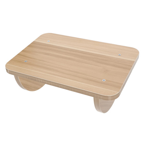 LALAFINA Arc Foot Stool Footstool Footrest for Under Desk Wooden Under Desk Footrest for Office Foot Rest Cushion Office Footrest Under Desk Under Desk Footrest Foot Stool Work