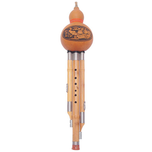 Milisten Beginner Hulusi Musical Flutes Hulusi Key c Gourd Flute Cucurbit Flute Chinese Ethnic Musical Instrument Bb Key Folk Bawu Flute Wood Hulusi Gourd Silk Lovers Bamboo Wind Instrument