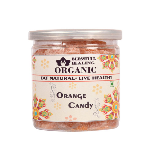 Blessfull Healing Organic Orange Candy 400 Gram Airtight Container