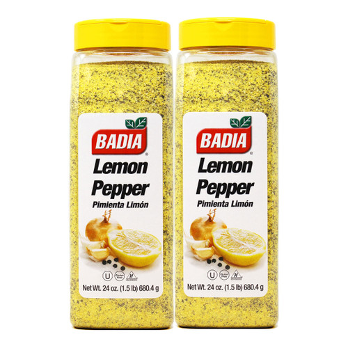 Badia Lemon Pepper Seasoning, 1.5 lb - Palatize Pack of 2