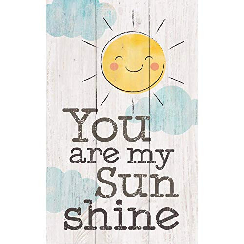 P. Graham Dunn You are My Sunshine Blue Cloud 17 x 11 Pine Wood Decorative Pallet Plaque
