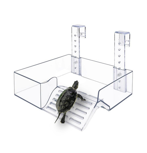 Hanging Large Turtle Basking Platform for Aquatic Turtles, Floating Turtle Dock Large, Above Tank Turtle Platform for Aquarium, Aquatic Turtle Basking Platform Large(1Pcs)