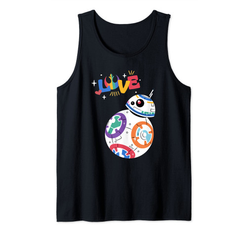 Star Wars Pride BB-8 Love Jedi Symbol Rainbow Logo Tank Top