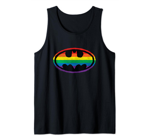 Batman Pride Rainbow Logo Tank Top