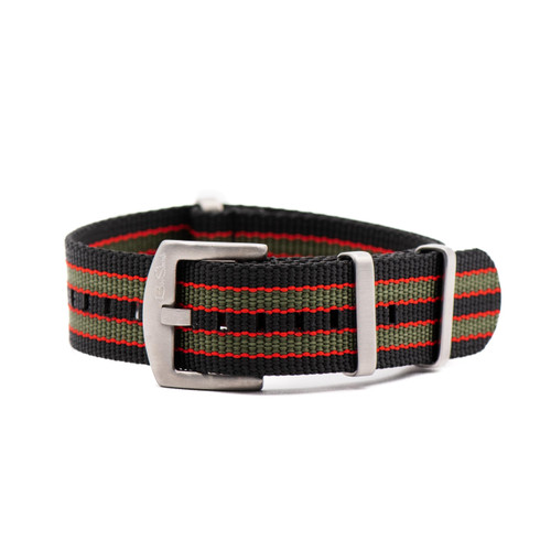 BluShark Orca Premium Nylon Watch Strap - Durable, Waterproof Replacement Watch Band for Men and Women | Stainless Steel Buckle | Ballistic, Military | Vintage Bond, 22mm