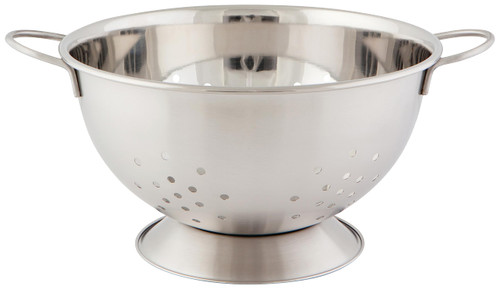 Now Designs Large Colander, 2.69 Quart, Matte Silver