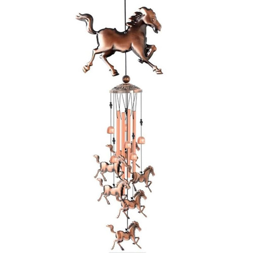 Wind Chimes Outdoor Vintage Wind Chimes,Horse Wind Chimes Music Wind Chimes for Family Ladies Festivals Balconies Porches Garden Decoration