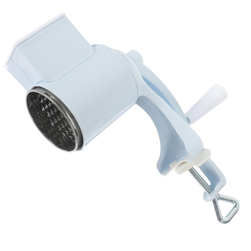 Mikinona Grinder Zester Grater Potatoes Grater Food Grater Garlic Mincer Tool Rotary Cheese Grater Kitchen Grater Vegetable Shredder Grater Fruit Aluminum Alloy Crusher Hand Crank
