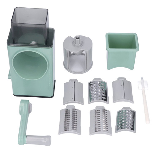 Rotary Cheese Grater and Shredder Vegetable Cutter with Handle Multifunctional Manual Mandoline Slicer Nuts Grinder Potato Slicer