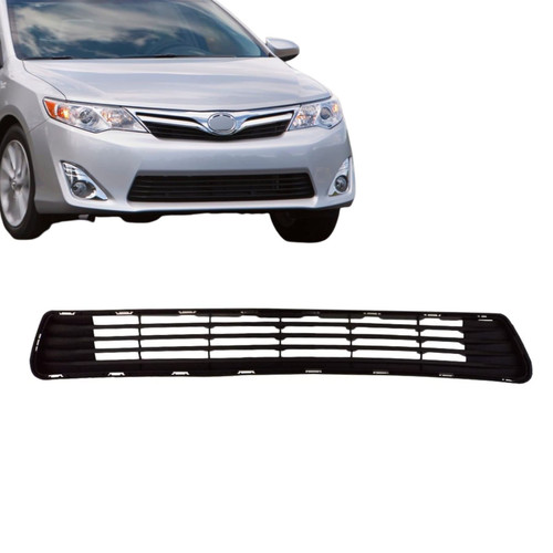 Perfit Liner New Replacement Parts Front Black Lower Bumper Grille Grill Compatible With 2012-2014 TOYOTA Camry TO1036128 5311206200