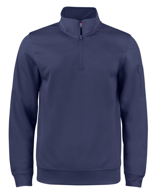 Clique Unisex Lift Performance Quarter Zip, Navy