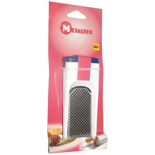 Metaltex Plastic/Stainless Steel Nutmeg Grater, Silver