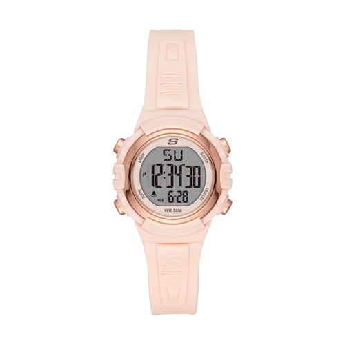 Skechers Women's Truro Digital Chronograph Watch, Color: Rose Gold/Blush (Model: SR6187)