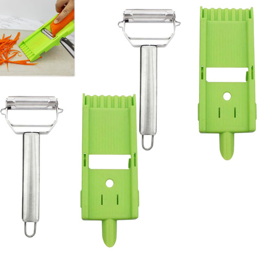 Zestio Peeler, Multi Potato Peeler, Multi Double Knife Peeler, Potato Apple Vegetable Peelers For Kitchen, Vegetable Cutter, Veggie Slicer, For Small Job In Kitchen (2set)