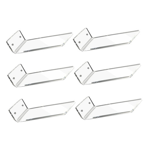 ULTECHNOVO 6pcs Sneaker Display Stand Wall Mounted Shoe Shelf Display Shelves Wall Mounted Shelves Floating Shelf Shoe Rack Display Shelf Clear Shelves Basketball Shoes Acrylic Display Stands