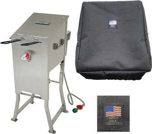 Deep Fryer BIKINI Cover for Bayou Classic 4 Gallon Deep Fryer Custom Made Compatible with 700-701 & 700-704 Made in The USA 13" W X 16" L (Black) Deep Fryer BIKINI Cover for Bayou Classic 4 Gallon Deep Fryer Custom Made Compatible with 700-701 & 700-704 Made in The USA 13" W X 16" L (Black)