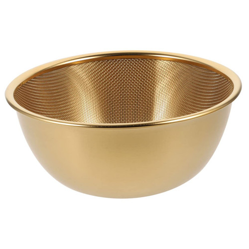 PRETYZOOM 1 Set Stainless Steel Drain Basket Rice Colander Strainer Food Strainer Fruit Washing Basket Food Draining Bowl Rice Rinser Strainer Fruit Washer Filter Fruit Basket Mesh