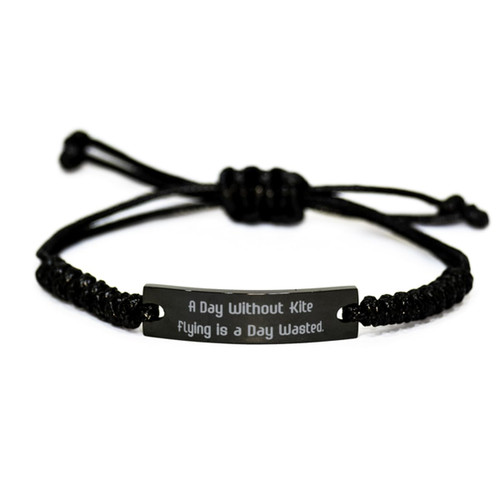 Madyist Sarcastic Kite Flying Gifts, A Day Without Kite, Kite Flying Black Rope Bracelet From Friends, Engraved Bracelet For Friends, Kites, Kite gifts, Kite gift ideas Madyist Sarcastic Kite Flying Gifts, A Day Without Kite, Kite Flying Black Rope Bracelet From Friends, Engraved Bracelet For Friends, Kites, Kite gifts, Kite gift ideas