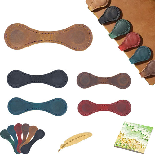 Mara Charm Bookmark, Personalized Magnetic Leather Bookmark, Maracharm Magnetic Bookmark, Leather Magnetic Bookmark, Timeless Mark Magnetic Book Mark, Book Lovers Readers Gifts (5-A)