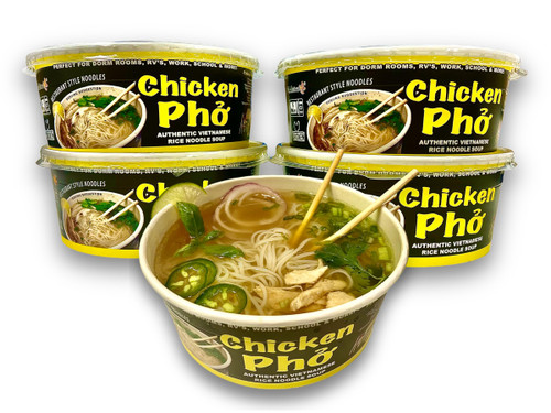 Instant Chicken Pho Pack of 4 / Authentic Vietnamese Soup/PhoLicious Brand - New