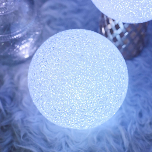 Efavormart 10" Color Changing Portable Led Ball Lights Battery Operated LED Orbs Crystal Effect for Wedding Party Decoration