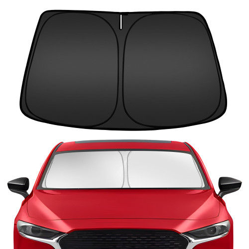 ARISMOTOR Windshield Sun Shade for Mazda 3 2019-2024, Custom Fit Foldable Front Window Sunshade Sun Visor Protector, Block UV Rays Keep Your Car Cooler