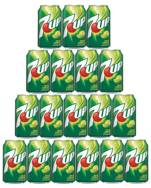 Murai - (Pack of 18) 7UP 7.5 oz. Mini Soda Cans | A Refreshing Thirst Queshing Flavored | Bulk Size Soft Drink Pack | Great Beverage Care Package or Mixer | Ideal for The Home and Office Small Fridge