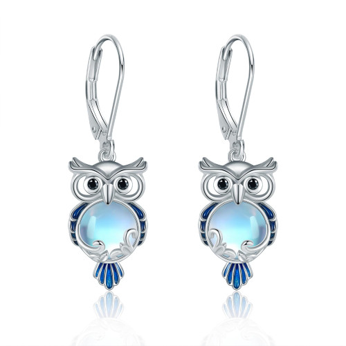 Owl Earrings Sterling Silver Owl Earrings Owl Jewelry Gift for Women Girls