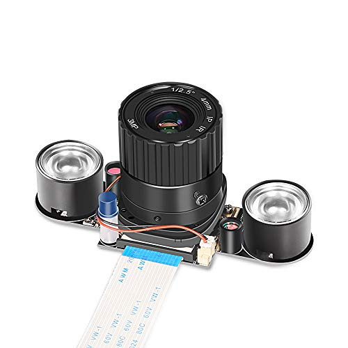 Raspberry Pi Camera Module Arducam 5MP 1080p OV5647 Automatically Switching Between Day-Vision and Night-Vision Webcam Lens 72 Degree FoV for Raspberry Pi Model A/B/B+, Pi 2 and Raspberry Pi 3,3 b+