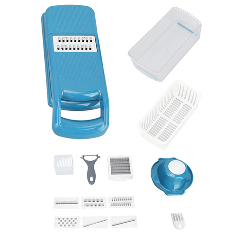 Vegetable Chopper Mandoline Slicer, Vegetable Chopper with Container, Veggie Chopper Dicer Cutter Multifunctional Food Chopper Onion Chopper Salad Potato Cutter