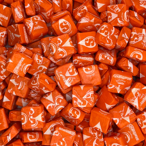 Orange Starburst Candy Bulk 2LB Bag of Starburst Bulk Orange Candy by Snackivore. 2lb Bag of All Orange Starbursts.