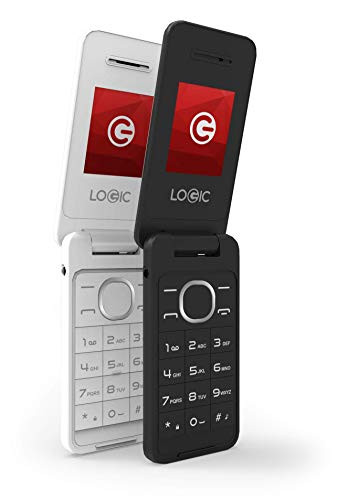 Logic Flip Phone Unlocked 2G GSM Dual Sim Camera 1.8 Display F2 Mp3 Radio FM Bluetooth (Silver) Telefono Facil USO